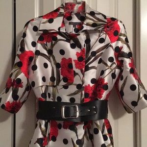 Beautiful long floral spring coat